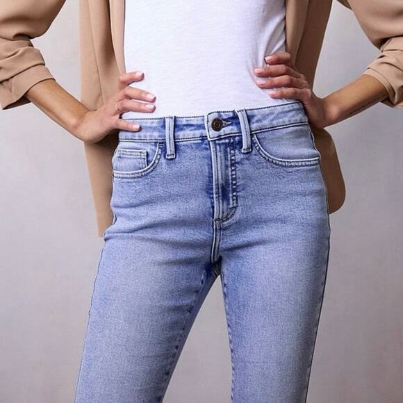 LC Lauren Conrad Light Wash Skinny Ankle Jeans Size 6 Mid Rise Stretch Denim - Picture 5 of 12